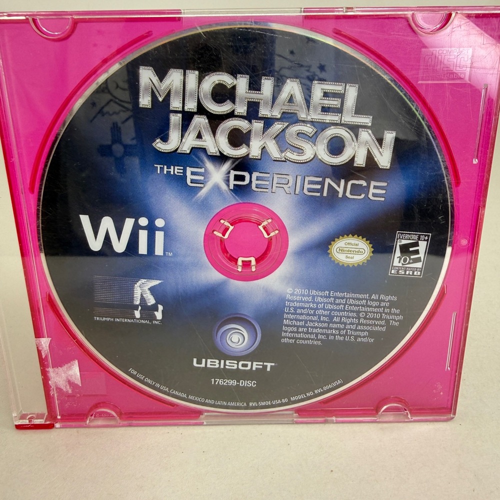 Michael Jackson The Experience Nintendo Wii Video Game Disc Only